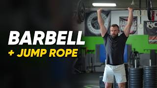 5-Round Barbell Workout: Hang Clean, Push Press, Thruster + Double Unders