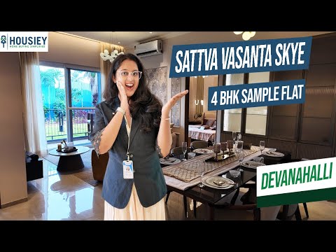 Sattva Project Devanahalli | 4 BHK Model Flat Tour [2025] | Sattva Vasanta Skye