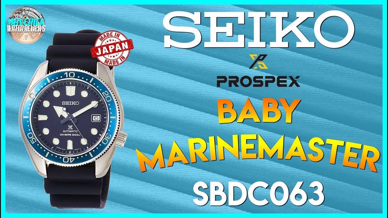 Stunning! | Seiko Prospex Baby Marinemaster 200m Automatic Diver SBDC063  Unbox & Review - YouTube