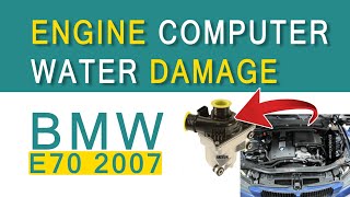 2007 BMW E 70 Engine Computer Water Damage Try To Read The ISN See What Hepend On the Coil Side