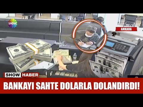 Bankayı sahte dolarla dolandırdı!