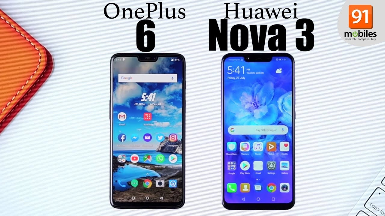 Oneplus 6 vs huawei nova 3