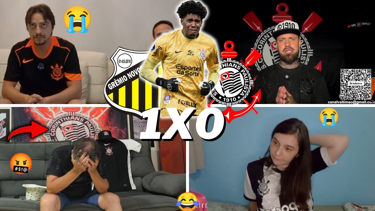 REAÇÕES DOS CORINTHIANOS ELIMINADOS E TRISTEZA TOTAL | NOVORIZONTINO 1 X 0 CORINTHIANS | VAMOS RIR K