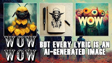 "Wow Wow"  - But Every Lyric is an AI-Generated Image