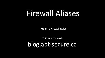 Firewall Aliases