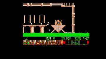 Lemmings Fun Level 20 Walkthrough Amiga