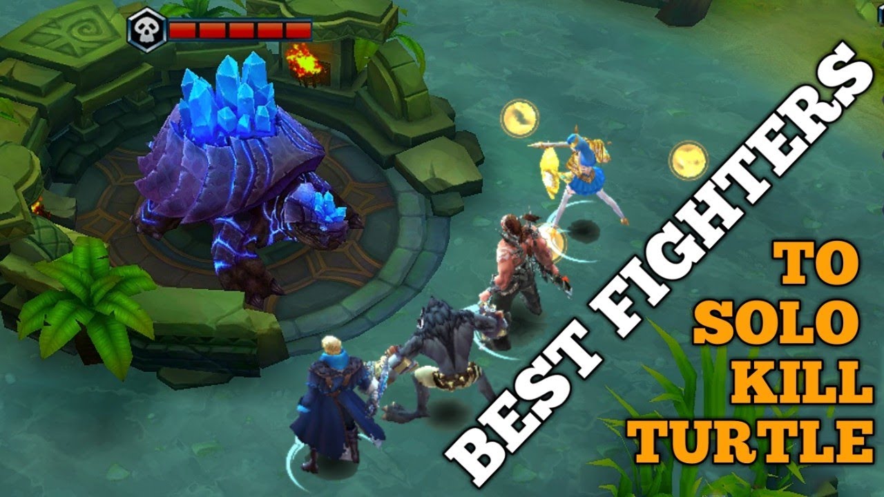 BEST FIGHTERS TO SOLO KILL TURTLE AT LEVEL 4 | MOBILE ... - 