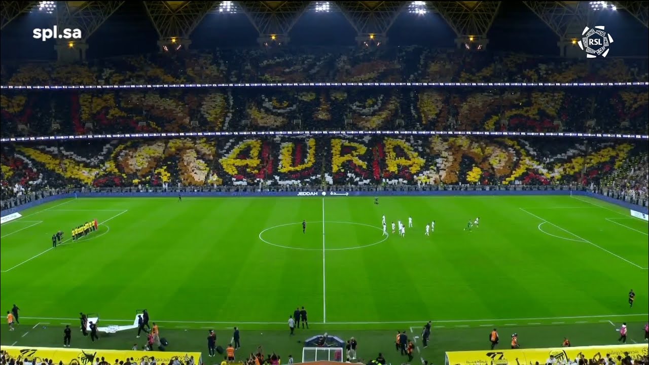 تيفو جماهير الاتحاد أمام النصر Al Ittihad fans tifo vs Al Nassr 🤯🤯🤯