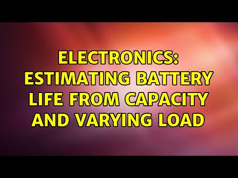 Electronics: Estimating battery life from capacity and varying load