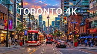 Driving Downtown Toronto 🇨🇦 | Luxury Streets & City Views in 4K