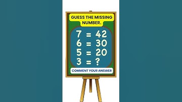 Guess the missing Number. Try Your IQ. #IQTest #MathPuzzle #braingame