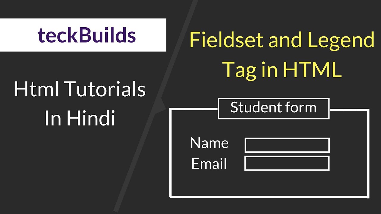html border  2022 New  Fieldset and Legend tag in html || How to draw border outside form