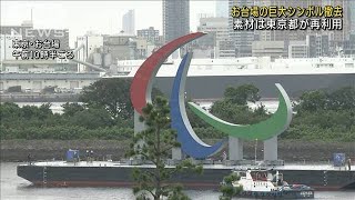 お台場のパラシンボル撤去　鋼鉄94トンは都が再利用(2021年9月6日)