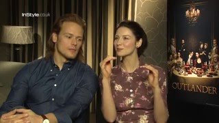 'Outlander' Stars Sam Heughan And Caitriona Balfe Play InStyle Agony Aunts