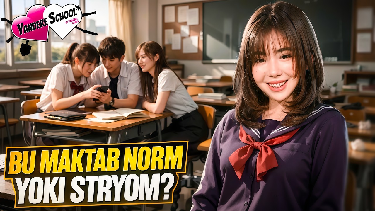 YANDERE SCHOOL | BU MAKTAB NORM YOKI STRYOM?
