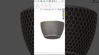 Honeycomb Bowl in Solidworks. Watch the full tutorial on my YouTube channel. #solidworks #design