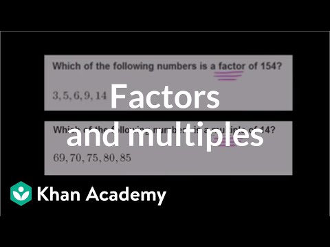 Finding Factors And Multiples | Factors And Multiples | Pre-Algebra | Khan Academy