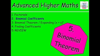 Celebrity 5.2 Binomial Theorem 2: Binomial Coefficients – Advanced Higher Maths Lessons @MrThomasMaths SQA Profile