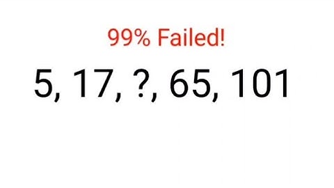 5, 17, ?, 65, 101. 99% is gezakt voor deze Amerikaanse IQ-test! Kun jij dat? #Oekraïne