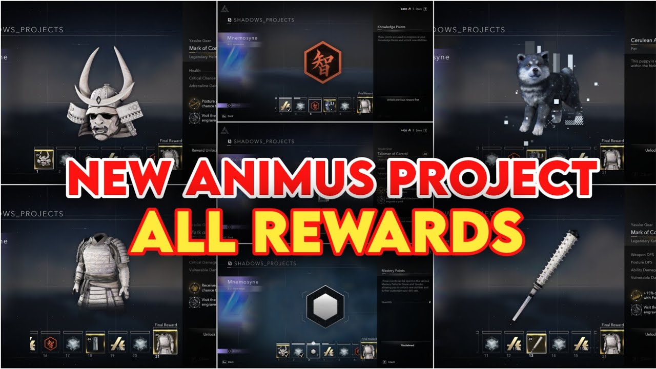 Assassin's Creed Shadows New 3rd Animus Project All Rewards - YouTube