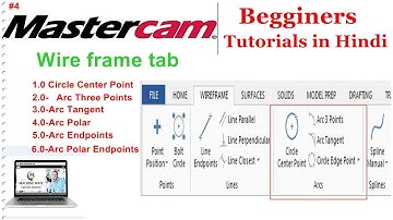 Wire frame Tab II  Arc II circle II Master cam for beginner in Hindi