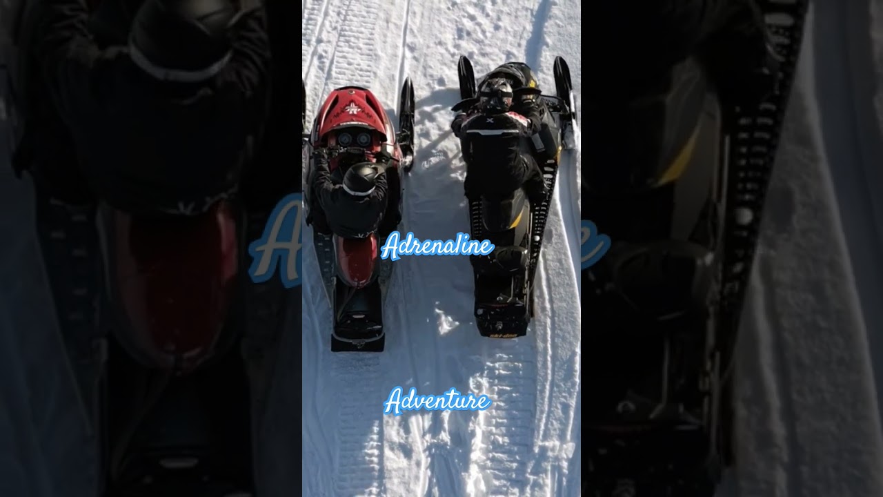 Snowmobile in Sweden 