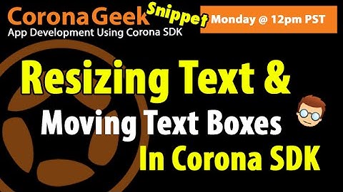 Working With Native Text Input In Corona SDK