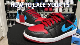 How to Lace Jordan 1's - The BEST Way to Loose Lace