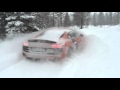 Audi R8 V10 - featured in ski slope - now on snow covered road