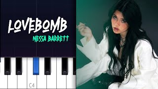 Nessa Barrett - lovebomb (Piano tutorial)