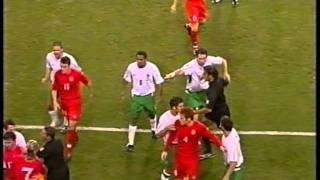 Wales 2 - 2 Northern Ireland (08/09/2004) - Hughes and Savage see red.