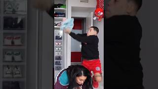 MOM DROPS THE BABY PRANK ON DAD! 😂#shorts