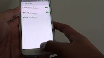 Samsung Galaxy S6 Edge: How to Enable / Disable Website Javascript