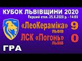 «ЛеоКераміка» - ЛСК «Погонь» 9:0 (6:0). Гра. Кубок Львівщини 2020. 1-й етап. 25.Х.2020 р.