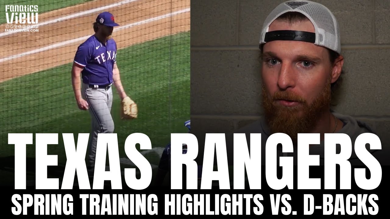 Texas Rangers vs. Arizona Diamondbacks Spring Training Highlights Jon