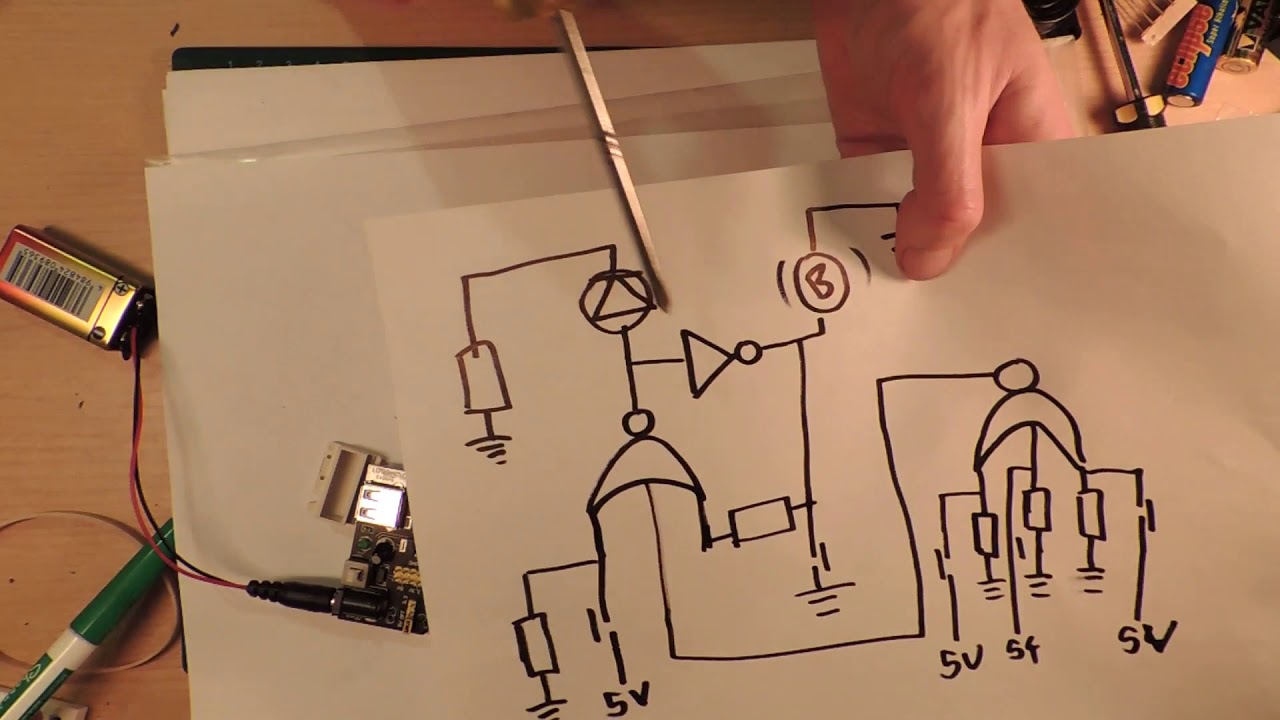 [1/3] HEF4000/CD4000 Fun Dual 3-Input NOR gate plus Inverter