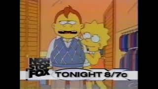 The Simpsons Fox Promo (1996): “Lisa's Date with Density“ (S08E07) (20 second)