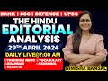 Editorial analysis  29th april 2024  vocab grammar reading skimming  nimisha bansal