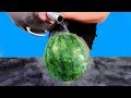 Experiment liquid nitrogen vs watermelon