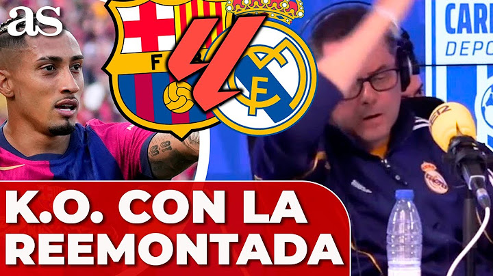 ¡¡¡RONCERO, K.O!!! REACCIÓN CALIENTE al 3-2 de RAPHINHA, GOLAZO en el FC BARCELONA - REAL MADRID