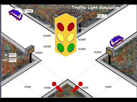 TRAFFIC LIGHT Single lane simulator logixpro tutorial - YouTube
