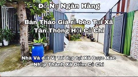 Nhà đất Củ Chi giá rẻ giới thiệu - Căn Nhà đẹp Tại Xã Tân Thông Hội 5 x 38 thổ cư 92m² 2 Mặt Tiền