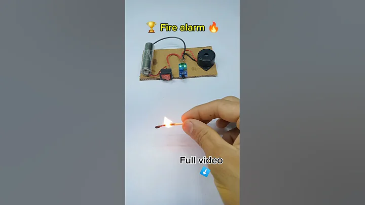 🚒 fire alarm || fire alarm project working model || fire alarm project using ir sensor