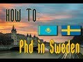Как поступить на PhD в Швецию?