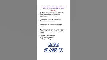 Important questions of social science for cbse class 10 board exam 2025 #cbseclass10