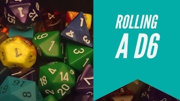 Rolling a D6 ASMR