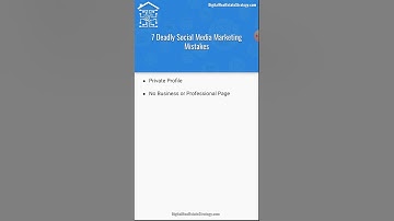 7 Deadly Social Media Marketing Mistakes - Social Media Marketing for Beginners