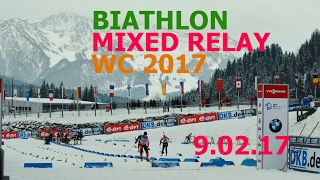 BIATHLON MIXED RELAY 9.02.2017 World Championships Hochfilzen (Austria)