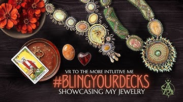 #BlingYourDecks: Jewelry I Designed Long Ago Meets My Favorite Tarot & Oracle Decks