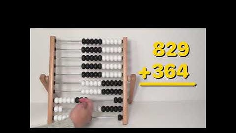 Abacus Addition with Regrouping, 100 Bead Abacus